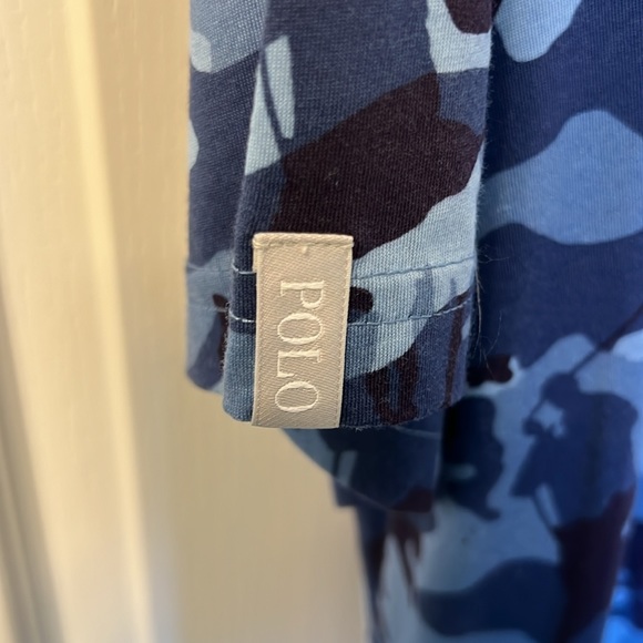 Polo Ralph Lauren Polo Golf Shirt Size XL In a Blue Camo - Picture 5 of 6